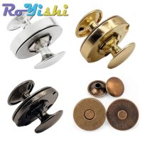 10 Sets Metal Double Rivet Magnetic Clasps Buttons Fastener Bag Press Buckle Purses Handbag Clothes DIY 14/18mm Haberdashery