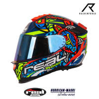 หมวกกันน็อค Real Helmets Hurrican-Maori น้ำเงิน/แดง