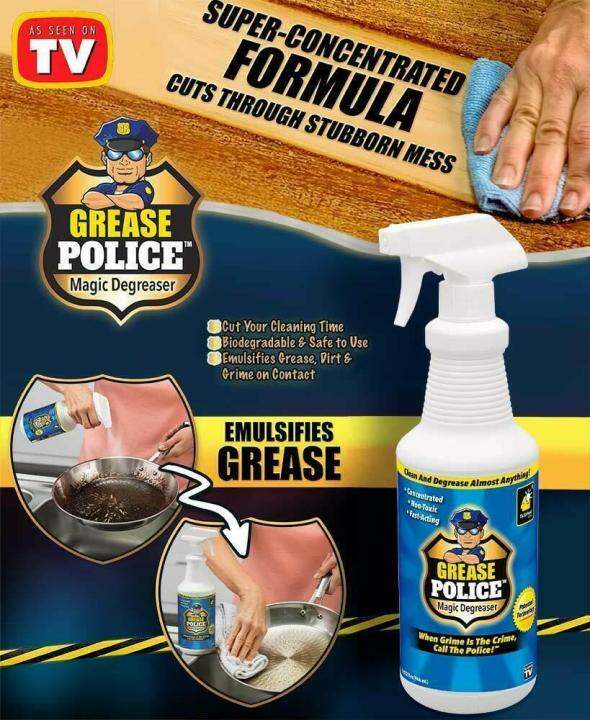 Byssherer 30ml Grease Police Magic Degreaser As Seen On TV Degreaser