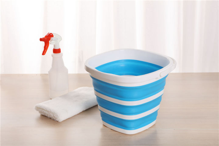 silicone-bucket-for-fishing-promotion-folding-bucket-car-wash-outdoor-fishing-supplies-square-10l-bathroom-kitchen-camp-bucket