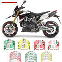 สำหรับโรงงาน750 Aprilia DORSODURO 1200 ABS รถจักรยานยนต์ขอบหนาลายสติกเกอร์แต่งล้อมอเตอร์ไซค์ด้านนอกรูปลอกรูปล้อ17นิ้ว