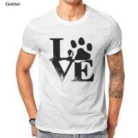 Love Paw Unisex Heather Prism T-Shirt Printing Oversized New Male Clothing 101641 【Size S-4XL-5XL-6XL】