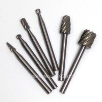 【LZ】﹉  6 pçs 1/8  shank hss roteador bit rebarbas giratórias conjunto de arquivos dremel carpintaria fresa broca de moagem bits plásticos madeira trabalho