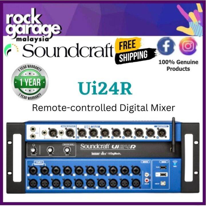 Soundcraft Ui24R Remotecontrolled Digital Mixer (Ui 24R / Ui24r