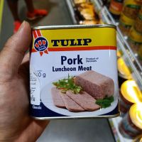 อาหารนำเข้า? Pork Grinding Tulip Pork Lunchon Meat 340g