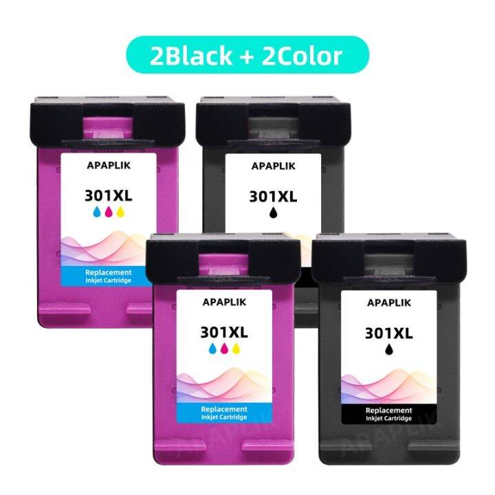 apaplik-301-xl-remanufactured-for-hp-301-301xl-ink-cartridge-for-hp301-envy-5530-deskjet-2050-2540-2510-1000-1050-printer