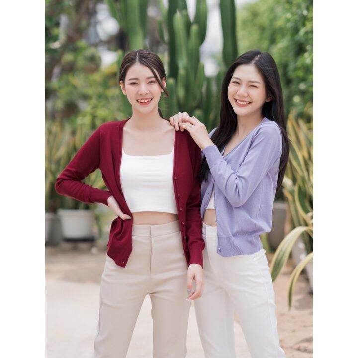 เสื้อแจ็คเก็ต-เสื้อโค้ท-ผู้หญิง-bt027-kniting-cardigan-เสื้อคลุม-สเวตเตอร์-ไหมพรม