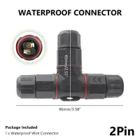 1/2/5/10ชิ้น IP68กันน้ำตรง /T/cross Shape ตัวเชื่อมต่อกล่องเชื่อมต่อสายสายไฟฟ้า2 3 4 5ปลั๊กเสียบขาเชื่อมต่อ