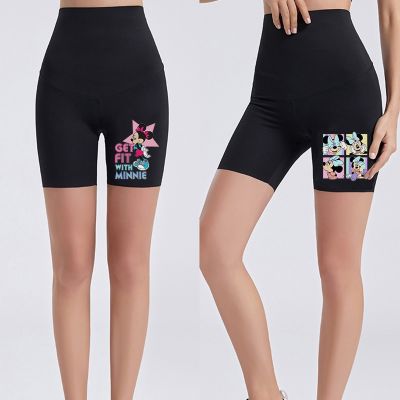 【VV】 2022 New Women  39;s Mid Waist Bottoming Shorts Stretch Ladies