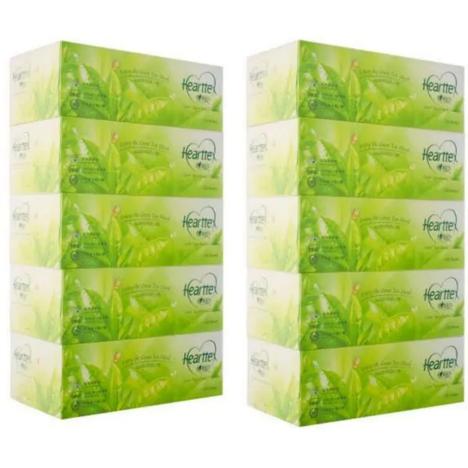 Hearttex Green Tea Facial Tissue Set of 10 | Lazada PH