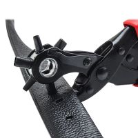 【CW】 Punching Revolving Leather Punch Plier Hole Puncher for Belts Saddle Bands Shoe Fabric Paper