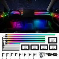 Car Interior Ambient Lights Acrylic Optical Fiber Led Colorful Strips Atmosphere Lamp Dashboard Panel Door Foot Decoration