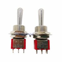 1pc SH T8013-Z1 12mm ON-OFF-ON SPDT 3Pin 3Position Maintained Toggle Switch Large Long Handle 3A 250VAC/5A 125VAC Electrical Circuitry  Parts