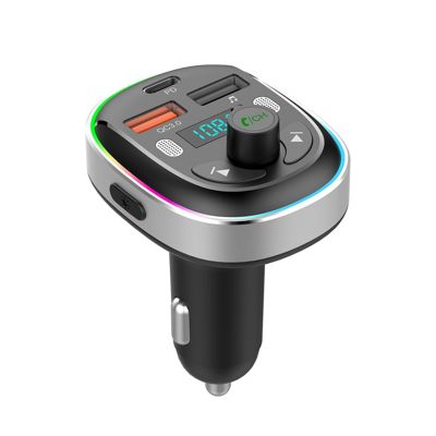 Bluetooth 5.3 FM Transmitter Bluetooth Car Radio Adapter, PD 30W &amp; QC3.0 Fast Car Charger with Handsfree