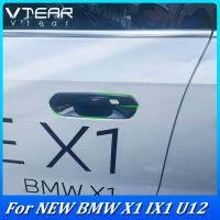 Vtear ใหม่ BMW X1 U12 2023 2024ที่จับประตูรถฝาครอบตกแต่งประตูชามสีป้องกันรอยขีดข่วนเล็บ ABS คาร์บอนไฟเบอร์ลวดลายอุปกรณ์ชุบโครเมี่ยมชิ้นส่วนวาล์วภายนอกรถยนต์