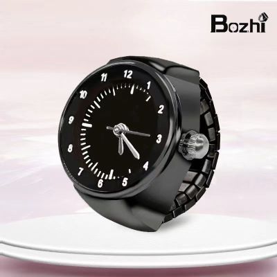 【Hot seller】 watch can tell time simple crowd black and white finger male female ring go