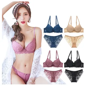 Varsbaby Underwire Padded Push Up Bra and Sexy Panties Sets for