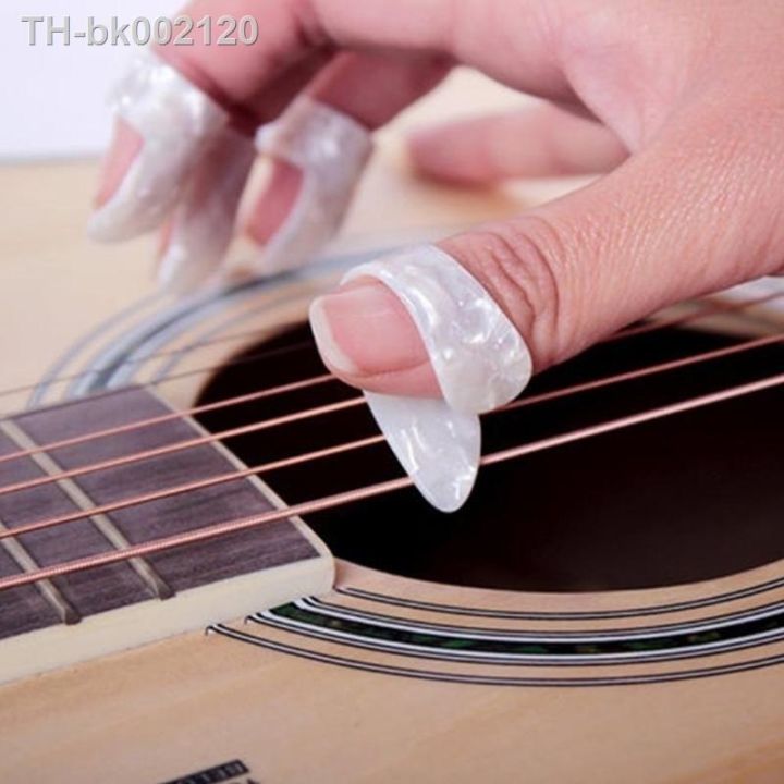 4pc-set-guitar-part-finger-picks-guitar-picks-pickup-guitar-bass-fingerstyle-thumb-plectrums-pick-plectrum-guitar-strap-accessor