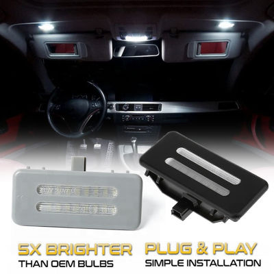 2Pcs LED Interior Sun Visor Vanity Mirror Lamps For BMW X5 E70 X3 F25 E90 E91 E92 E60 E61 X6 E71 E72 X1 E84 Reading Lights