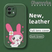 เคส Chenyyka สำหรับ Xiaomi 11 Lite 4G 11 Lite 5G 11 Lite 5G 11 Lite 5G NE เคสการ์ตูนรูปน่ารักเมโลดี้ดีไซน์ใหม่บางนุ่มหนังซิลิกาเคสโทรศัพท์เจลฝาปิดเลนส์เต็มตัวกล้องกันกระแทกเคสกันกระแทก