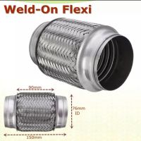 Weld-On 3" x 6" Stainless Exhaust Flex Tube Joint Flexi Repair Flexi pipe 76mm x 150mm