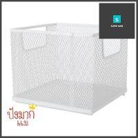 ตะกร้าใส่ของ Mesh ซ้อนได้ 18.8x18x15.5ซม. KECHSTACKABLE MESH BASKET KECH 18.8X18X15.5CM WHITE **พลาดไม่ได้แล้วจ้ะแม่**