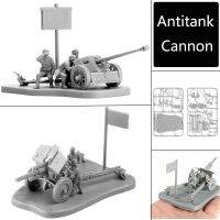 4D 1:72 PAK40สถานการณ์ M30 M1938ปืนใหญ่ต่อต้านรถถังหุ่นประกอบของเล่นประกอบปริศนาโมเดลของเล่นอิฐก่อสร้าง