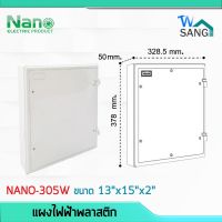 พร้อมส่ง โปรโมชั่น แผงไฟฟ้าพลาสติก แผงไฟ NANO 13"x15" สีขาว (NANO-305W) wsang ส่งทั่วประเทศ กาว ร้อน เทป กาว กาว ตะปู กาว ยาง