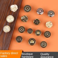 Bronze Round Single Button Cabinet Door Pimple Mushroom Small Handle Silver Gift Drawer Single Hole Handle  Knobs for Dresser Door Hardware
