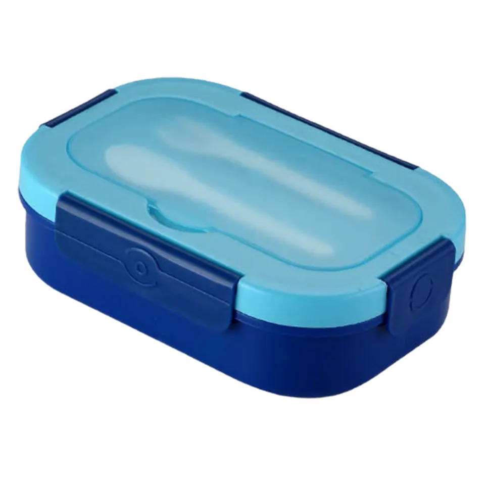 FOOYOO Bento Box for Kids, 3 Compartment, 1050ML, Leak-Proof, BPA-Free, Microwave, Freezer, Dishwasher Safe, Blue