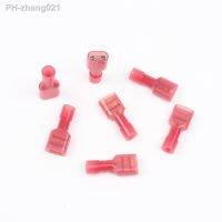 NEW FDFN1.25-250 FDFN1-250 NYLON brass Female Insulated Spade joint Cable Wire Connector 50PCS suit 0.5-1.5mm2 22-16AWG