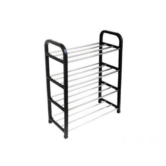 ชั้นวางรองเท้า-สแตนเลส-4-ชั้น-l42xw20xh68-cm-4-tier-shoe-rack-ชั้นวางของตู้เก็บรองเท้า-ชั้นวางหนังสือ-ชั้นวางเอกสาร-ชั้นวางสินค้า