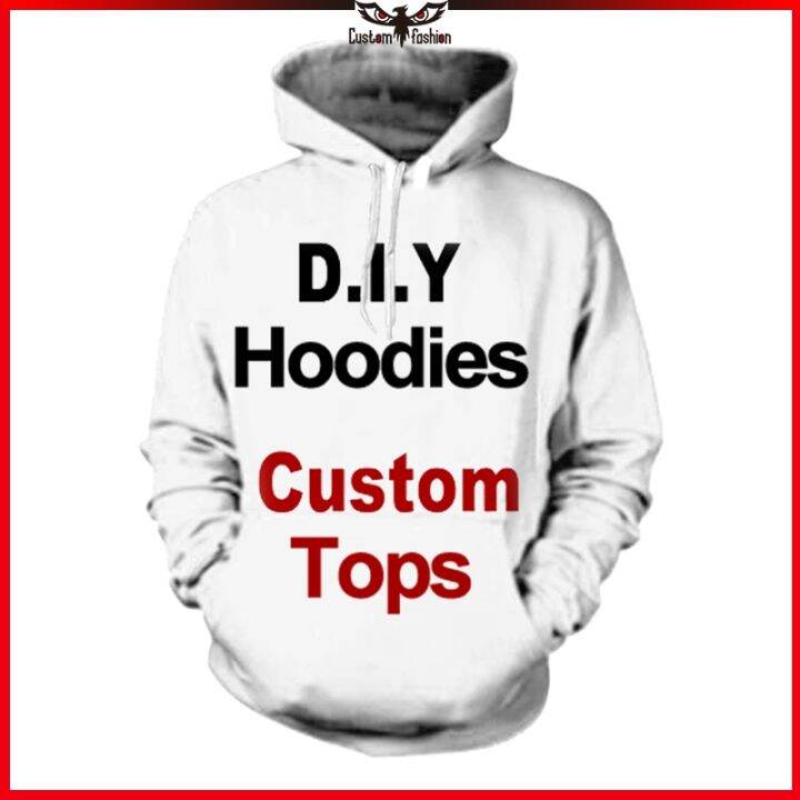 Custom 3d hot sale printed hoodies