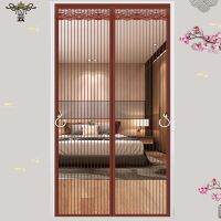 Door curtain summer anti-mosquito summer home bedroom screen door Velcro free punching magnetic self-priming emery curtain