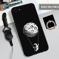 เคสซิลิโคนนิ่มสำหรับ VIVO Y81เคสโทรศัพท์กล่องคลุมทั้งหมดทาสีป้องกันการตกฝาครอบโทรศัพท์กันรอยขีดข่วนสำหรับ VIVO Y81แถมฟรีห่วงยืนที่วางและสตริง