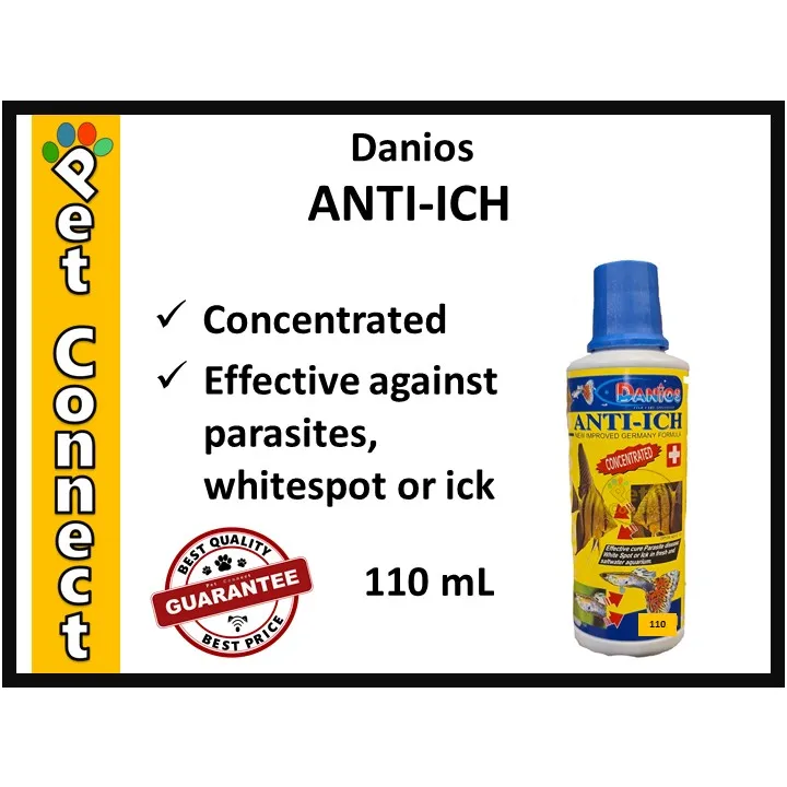 Danios ANTIICH 110mL for Parasites, White Spot or Ick in Fresh and