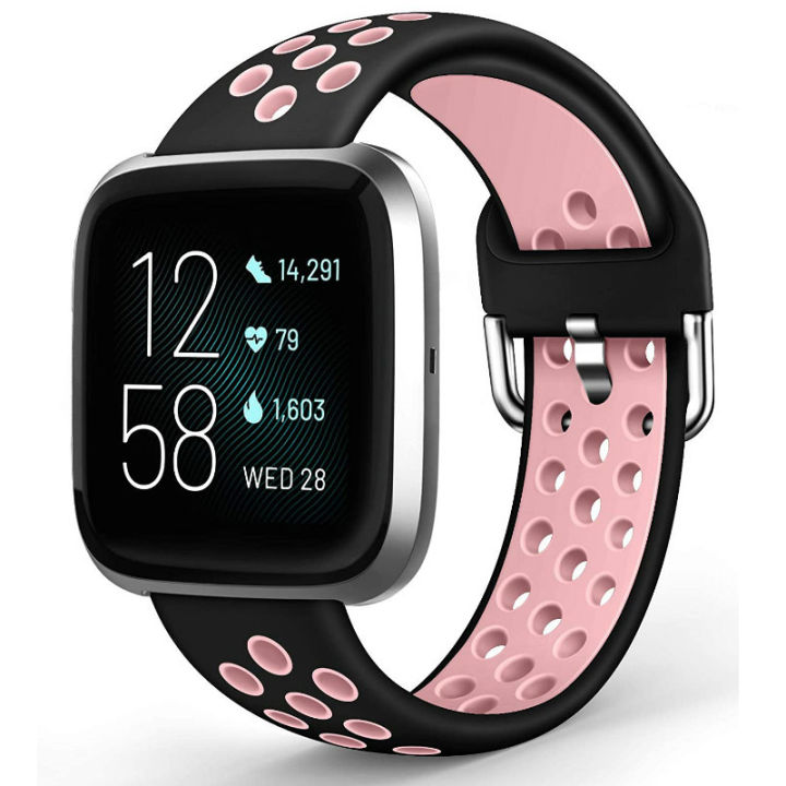 hotsilicone-watch-band-เข้ากันได้กับ-fitbit-versa-2-fitbit-versaversa-lite-ผู้ชายผู้หญิง-breathable-sport-เปลี่ยนสายนาฬิกา