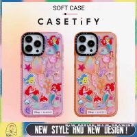 Cartoon Mermaid Princess Ariel CASETiFY Phone Case for iPhone14/13/12/11/Pro/Max/X/XS/MAX/XR/7/8/Plus iPhone Case Transparent Shockproof Protective Soft Cover