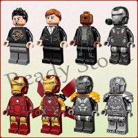 【hot sale】 ✵▽♘ B02 Childrens assembled toy Tony building block doll nano minifigures Iron Man model toys