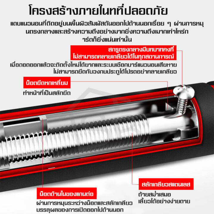 บาร์โหน-บาร์ดึงข้อ-ไม่ต้องเจาะประตู-อุปกรณ์ออกกำลังกาย-บาร์โหนติดประตู