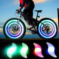 Bike Wheel Spokes Light 3 Lighting Mode MTB LED Night Ride Waterproof Safety Warning Light Bicycle Colorful Lamp With Battery Lights Reflectors