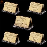 5Pcs WW II Deutsche Military Tank 116.PZ-Division Fine 999/1000 Reichs Replica Gold Bullion Bar Commemorative Coin Collectibles