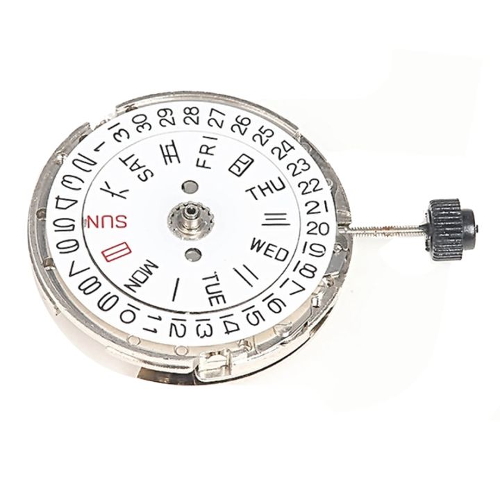 double-calendar-crown-at-3-mechanical-movement-for-miyota-8205-watch-movement-repair-parts-silver