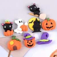 1Pcs Halloween#วันฮาโลวีน#DIY เรซิ่น การ์ตูนน่ารัก แพคเกจวัสดุกาวครีม 3Dสามมิติสต DIYวัสดุทำมือ เคสโทรศัพท์ อุปกรณ์เสริม แผ่นแปะเล็บ