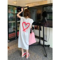 【HOT】♘✿♦ New Printing Loose T Shirt Round Neck Sleeveless All-match Dresses Fashion Simplicity Clothing