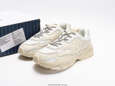 รองเท้าMLB BIG BALL CHUNKY LITE UNISEX SNEAKERS SIZE.36-45 ครีม รองเท้าผ้าใบ รองเท้าลำลอง รองเท้าแฟชั่น ใส่สบาย ยืดเกาะและระบายอากาสได้ดี (60) (มีเก็บปลายทาง) [01]