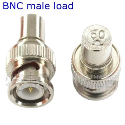 1Pcs BNC Male Load Plug Connector Coaxial Brass Resistor Terminator Dummy BNC Male Loads Impedance 50 Ohm Connector for CCTV