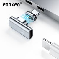 Fonken อะแดปเตอร์แม่เหล็ก24-Pin Type-C,ตัวแปลง40Gbs USB C ชาร์จเร็ว PD 100W USB 8K HD Hub ซิงค์ข้อมูลสำหรับ MacBook