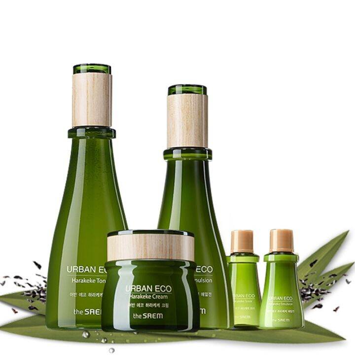 Saem fresh flaxseed moisturizing hydrating male and female threepiece