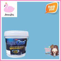 สีน้ำทาภายนอก BEGER COOL DIAMONDSHIELD 15 สี BRISK BAY #034-4 กึ่งเงา 9 ลิตรWATER-BASED EXTERIOR PAINT BEGER COOL DIAMONDSHIELD 15 BRISK BAY #034-4 SEMI-GLOSS 9L **คุ้มที่สุดแล้วจ้า**